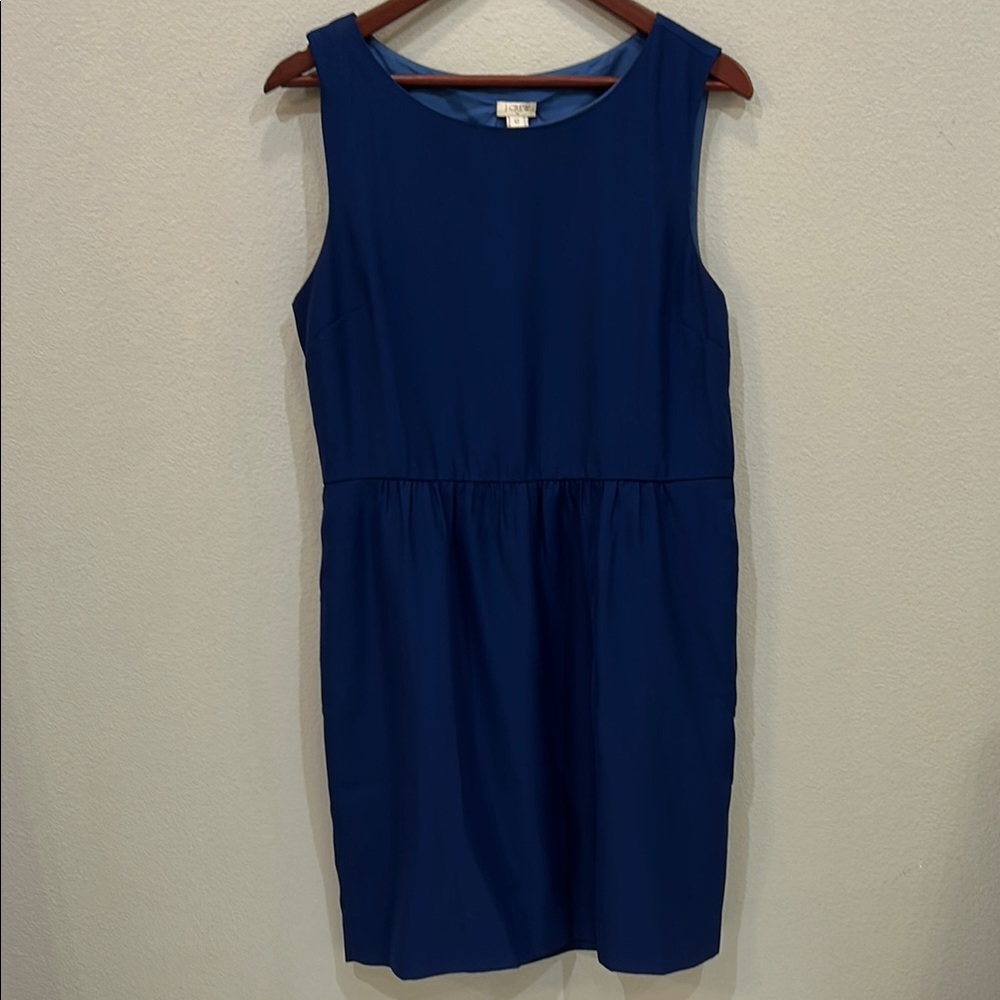 Elegant Blue Sleeveless Dress